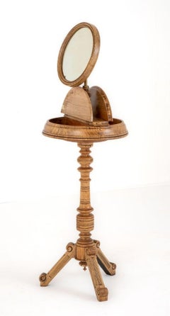 Victorian Shaving Stand Ash, 1890