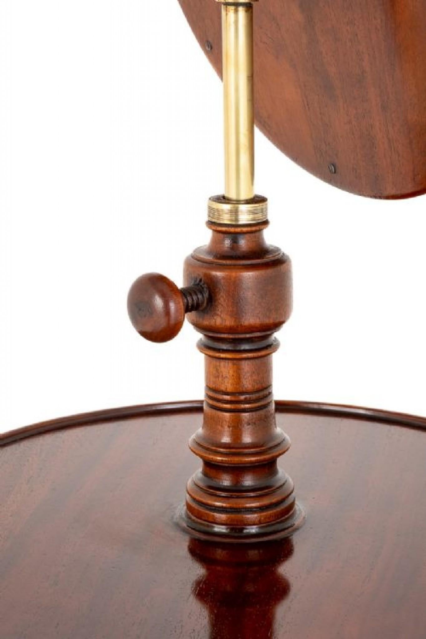 Victorian Shaving Stand Mahogany Mirror, 1860 1