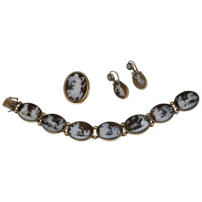 Black Bakelite and Brass Shell Suite For Sale at 1stdibs