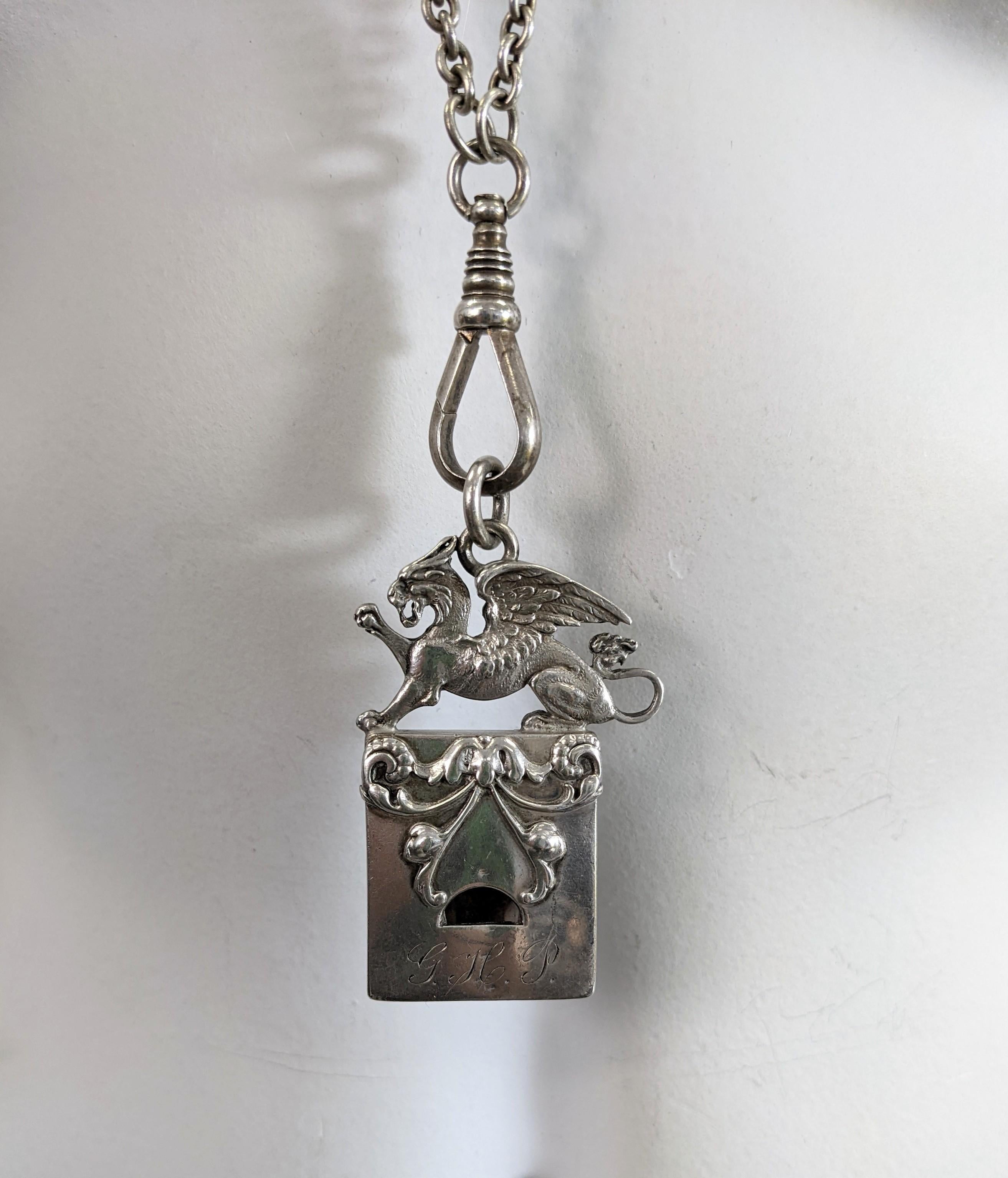 Victorian Shiebler Pendant Necklace For Sale 3