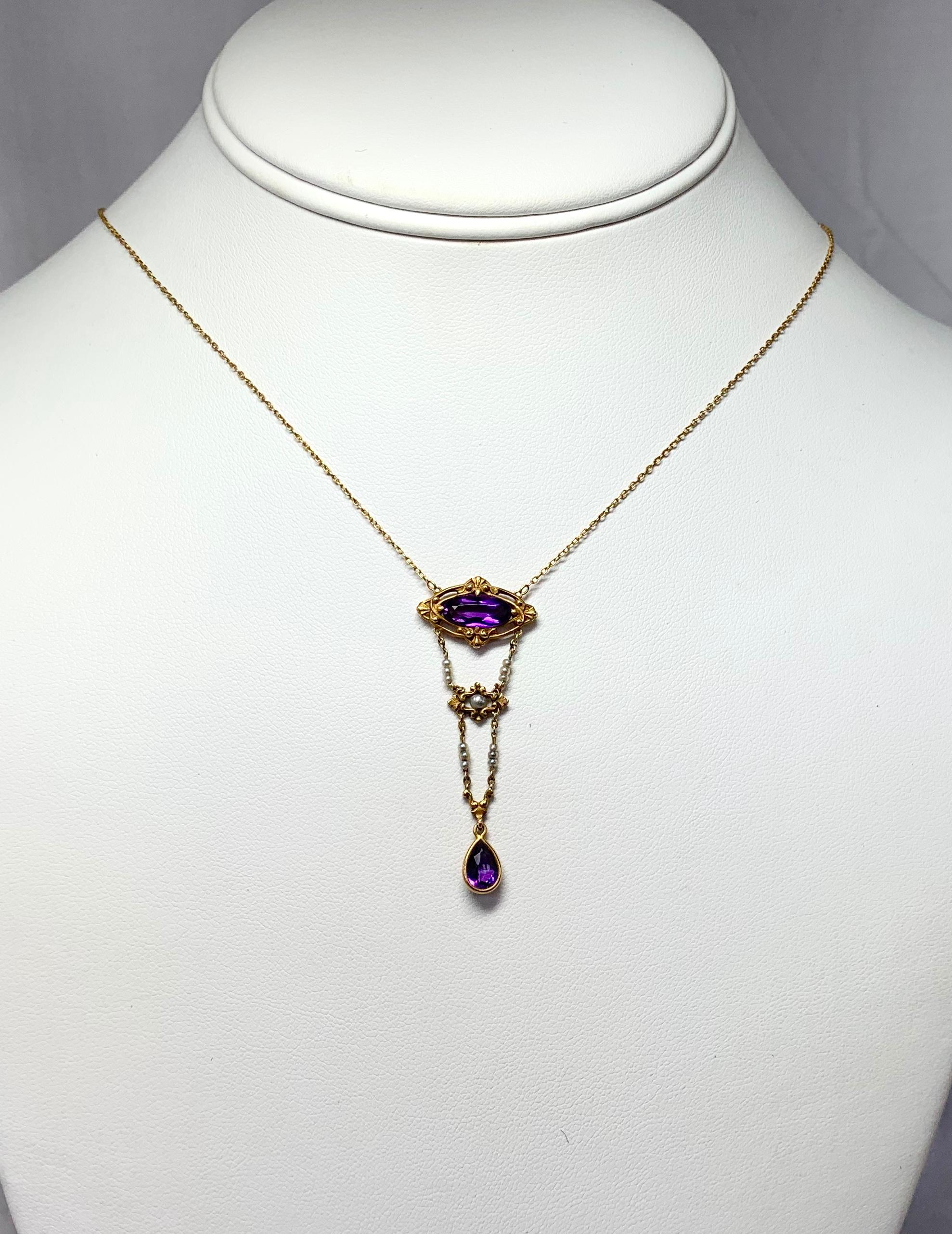 luna norte amethyst necklace