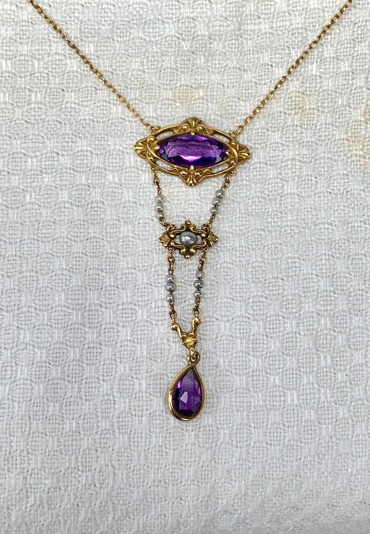 siberian amethyst necklace