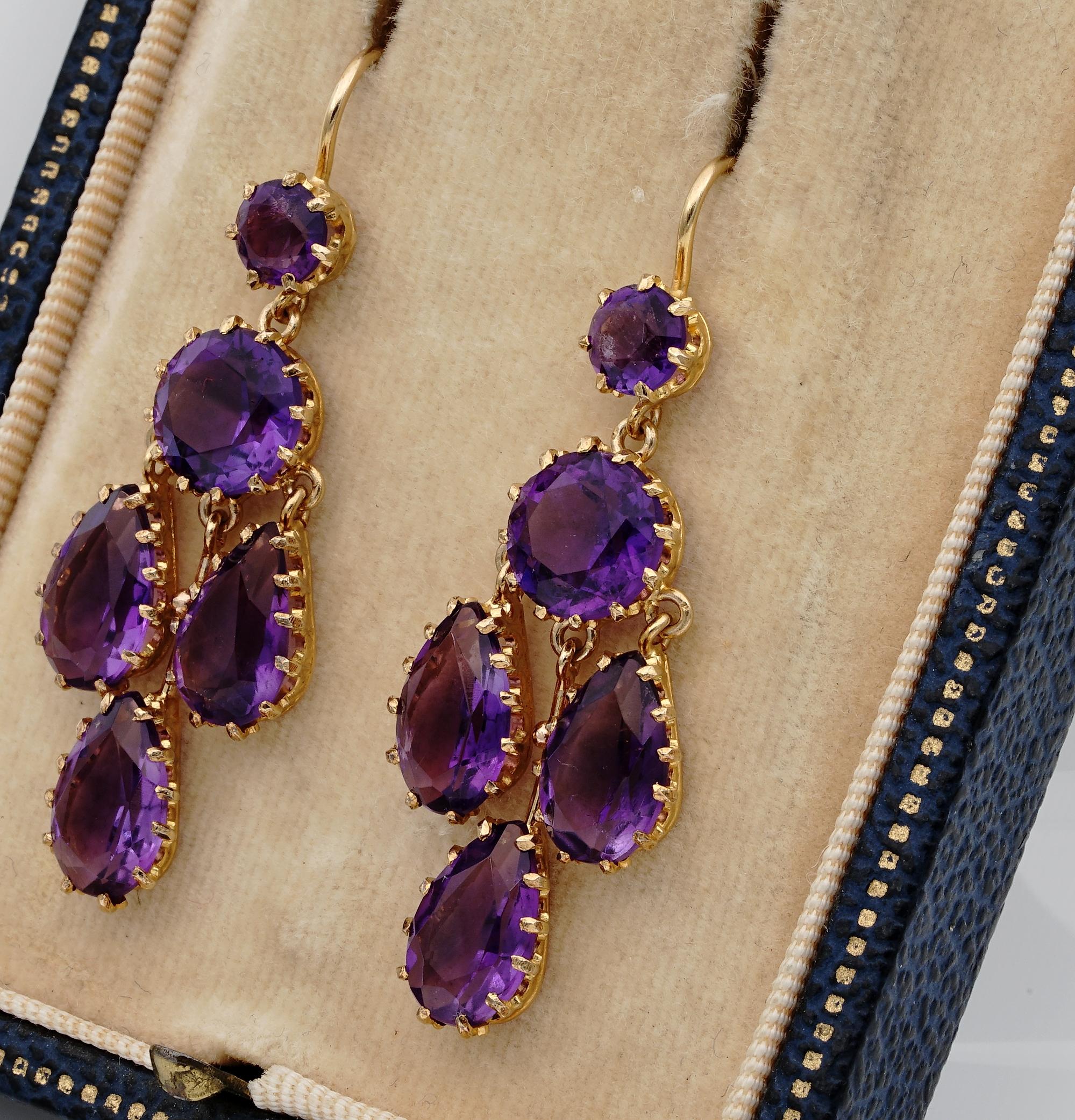 siberian amethyst earrings