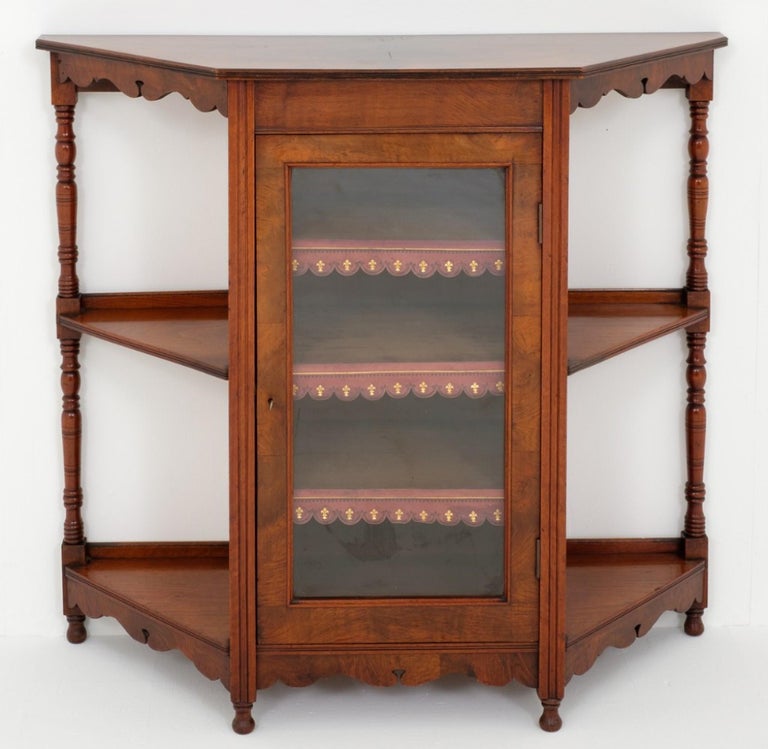 Victorian Side Antique Whatnot Bookcase, 1880 For Sale at 1stDibs
