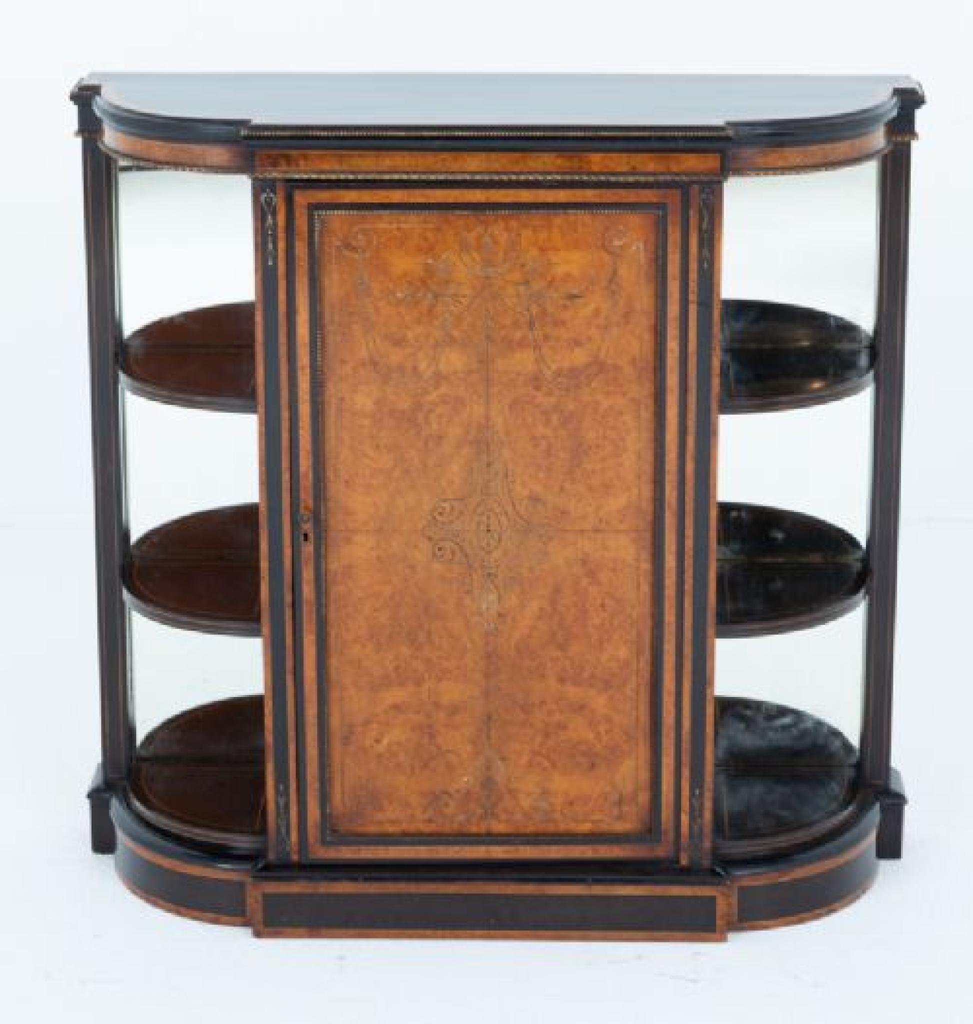 Mueble auxiliar victoriano Servidor Nogal Ébano 1860 Ebonizado en venta