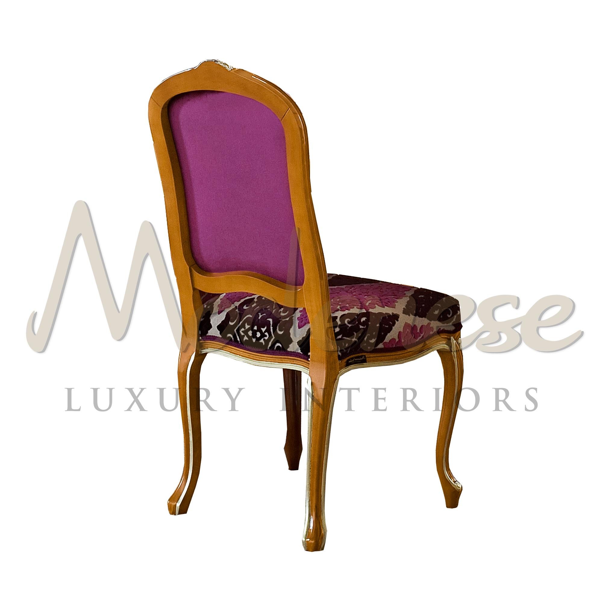 Viktorianischer Beistellstuhl aus Nussbaumholz in Rosa mit gepolsterter Sitzfläche von Modenese im Zustand „Neu“ im Angebot in PADOVA, Italy
