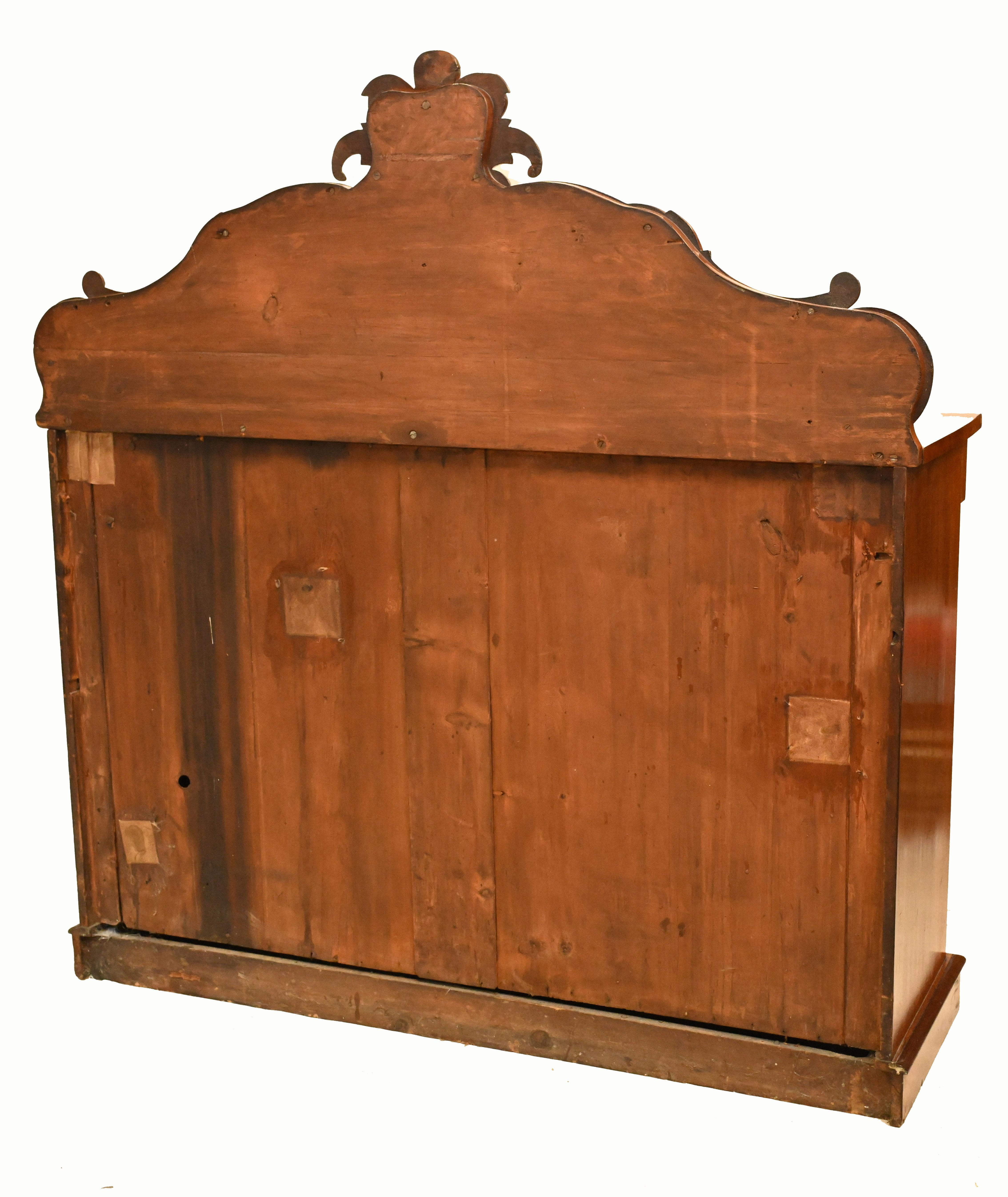 Victorian Sideboard Chiffonier Antique Mahogany Server, 1840 3