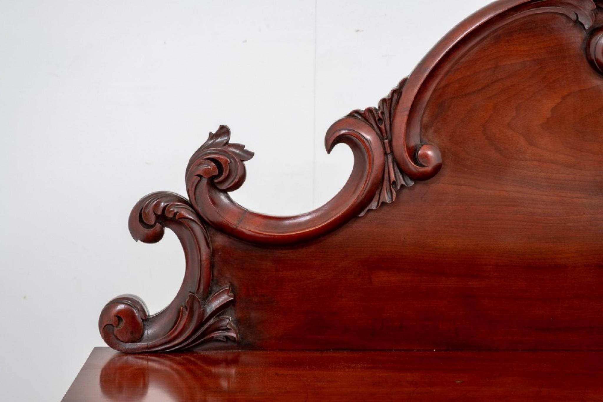 Victorian Sideboard - Mahogany Pedestal Server 1870 For Sale 3