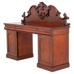 Aparador Victoriano - Servidor de Pedestal de Caoba 1870