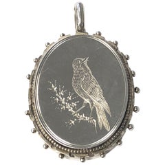 Victorian Silver Aesthetic Movement Locket