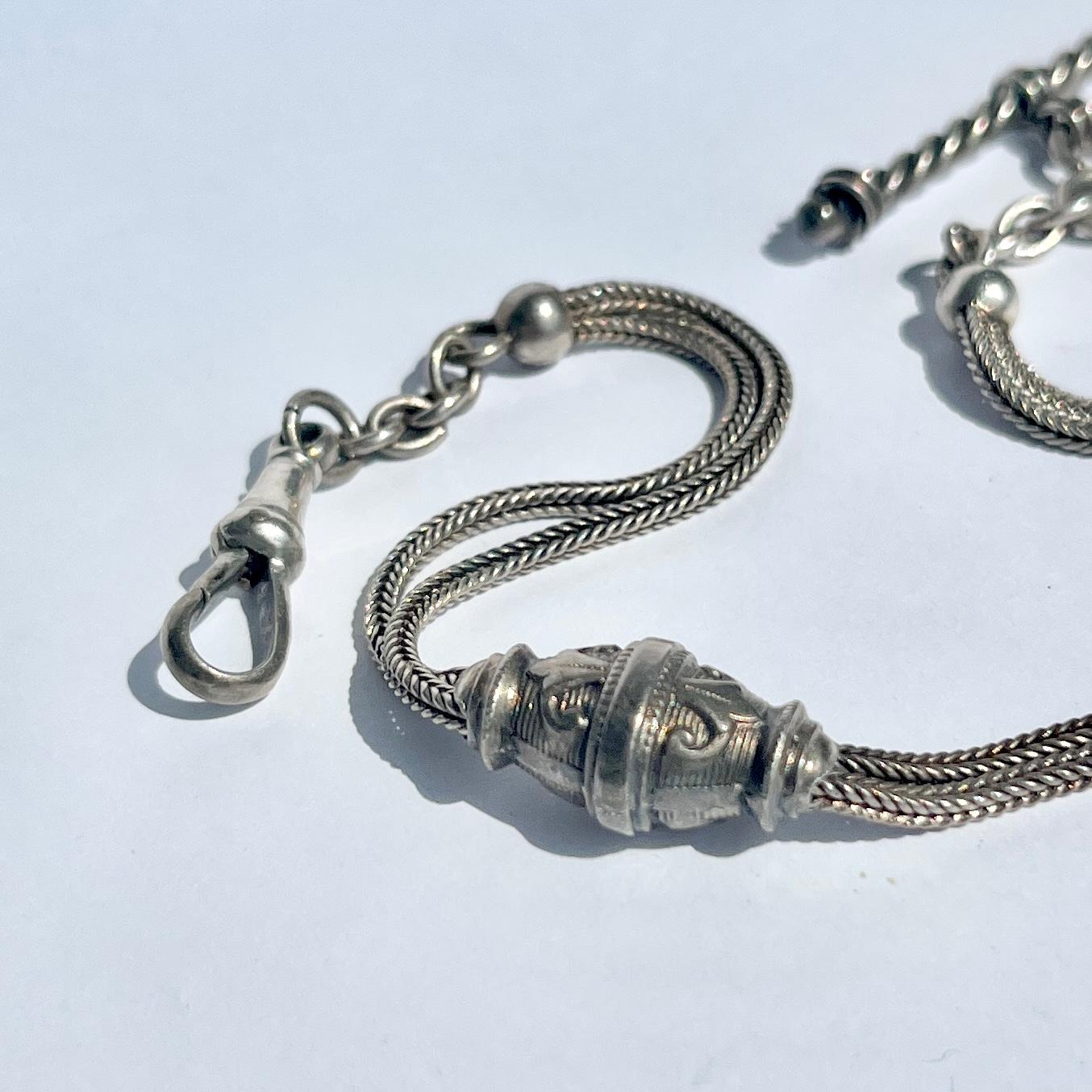 albert chain with dog clip clasp