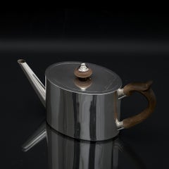 Victorian silver bachelor teapot