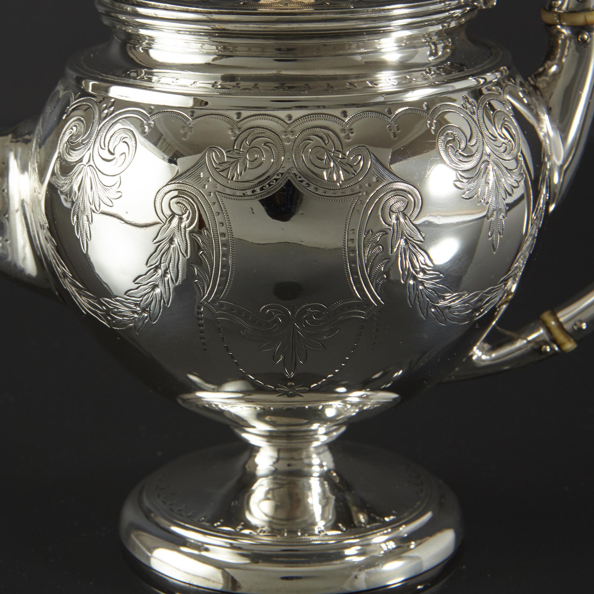 English Victorian Silver Bachelor Teapot