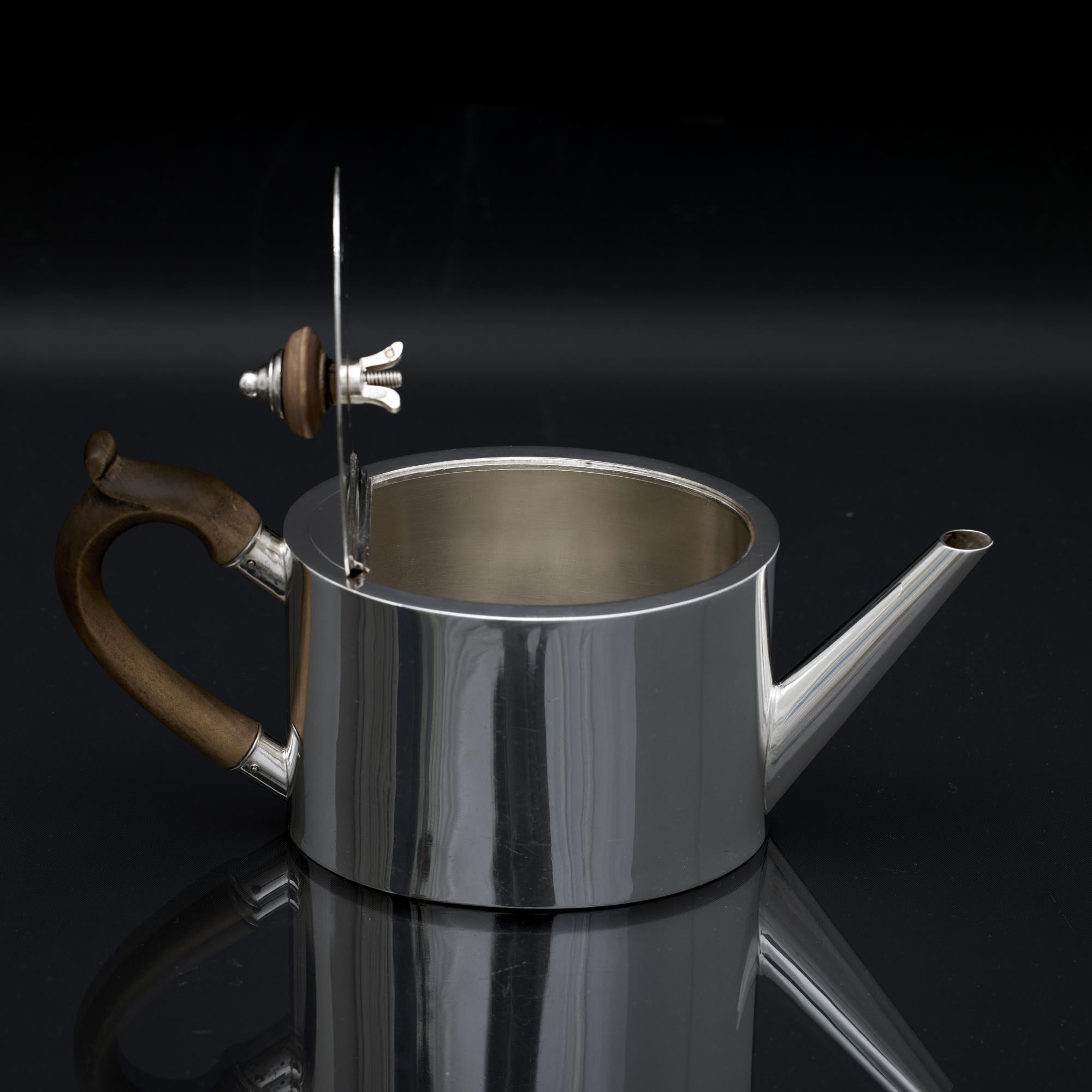 Late 19th Century Victorian silver bachelor teapot