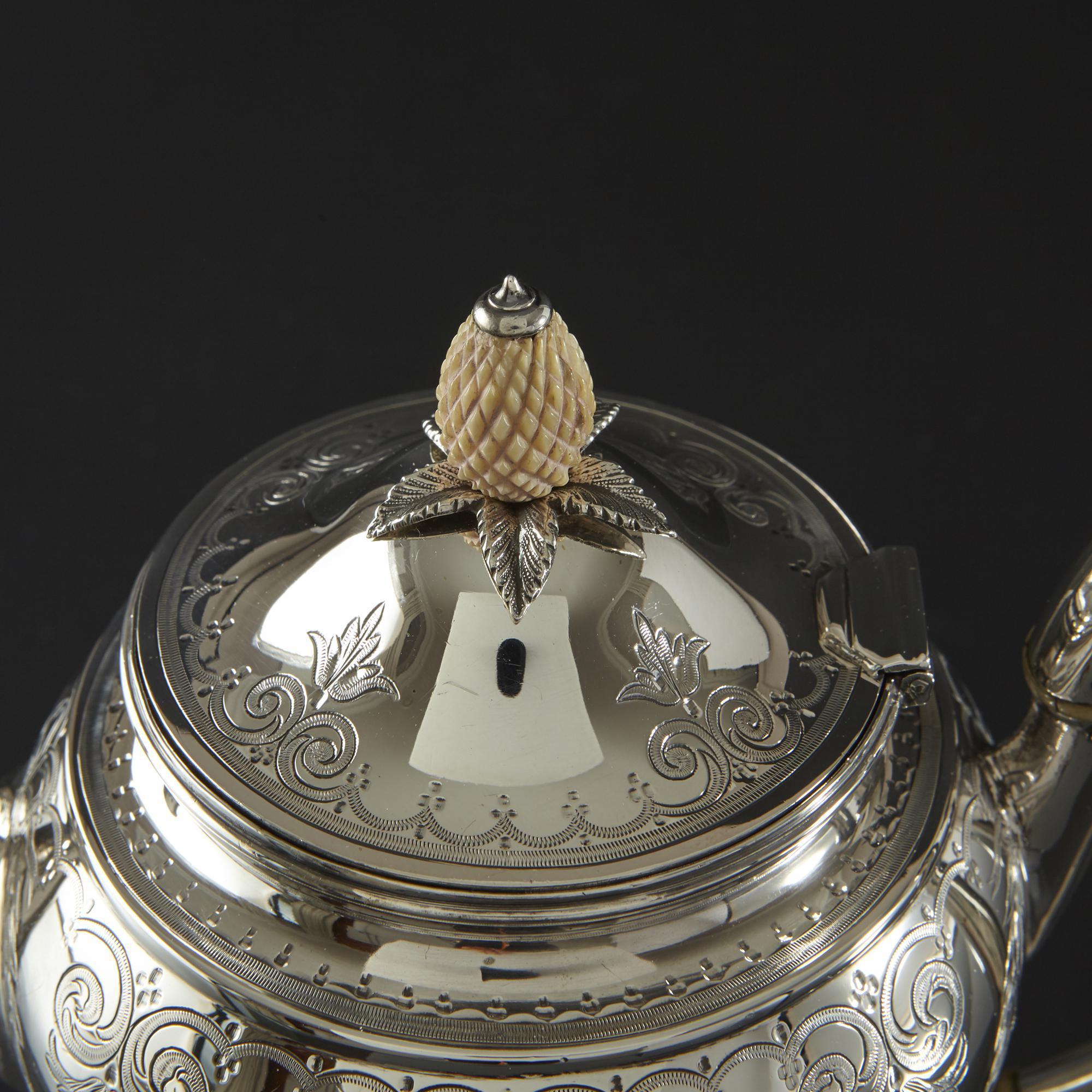 Late 19th Century Victorian Silver Bachelor Teapot