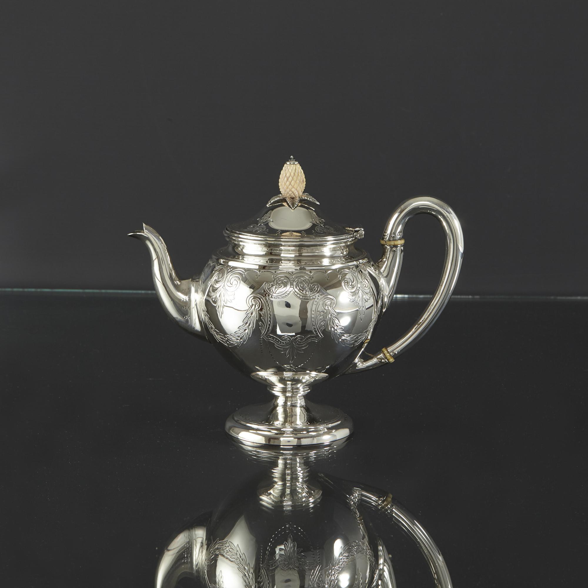 Sterling Silver Victorian Silver Bachelor Teapot