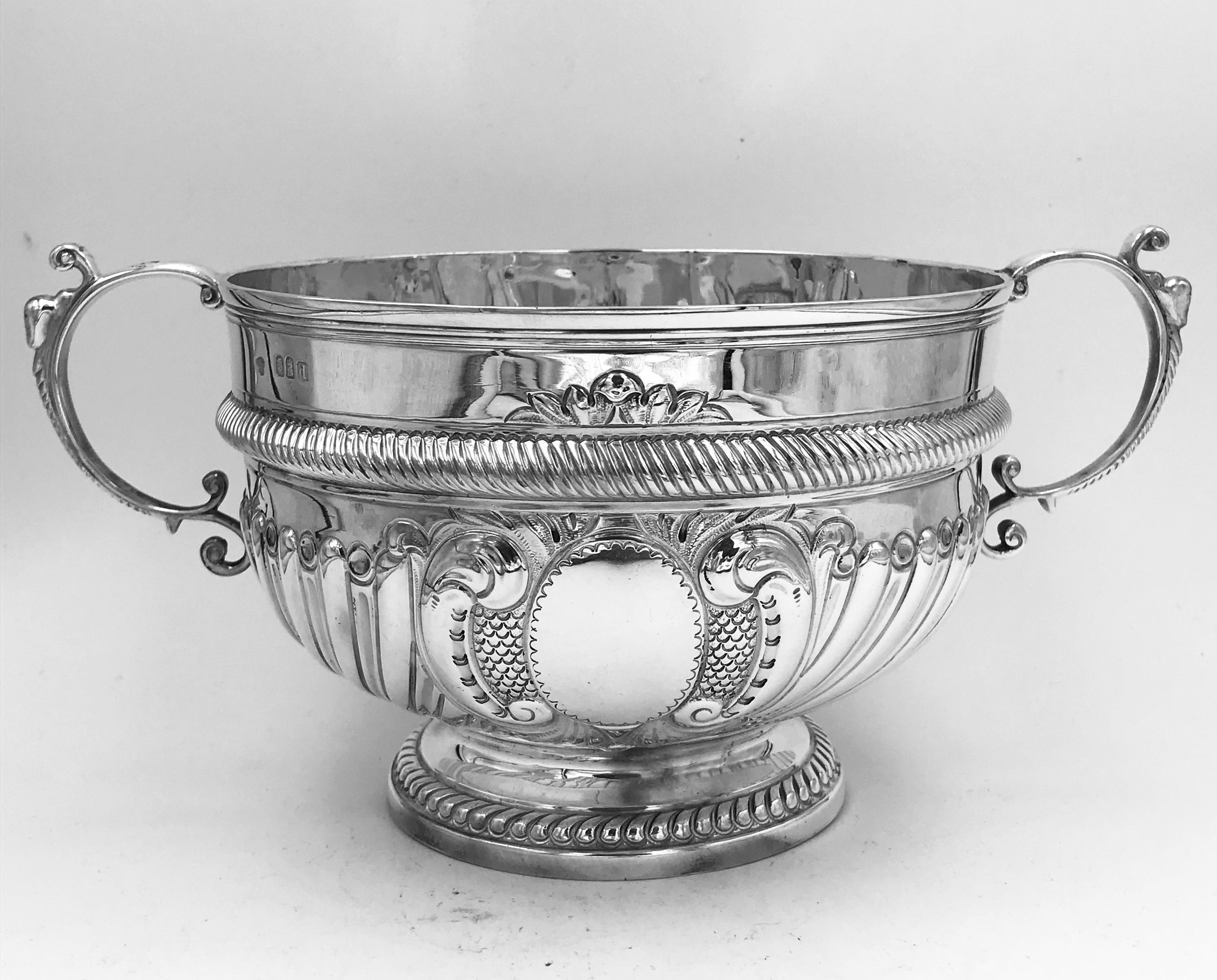 English Victorian Silver Bowl