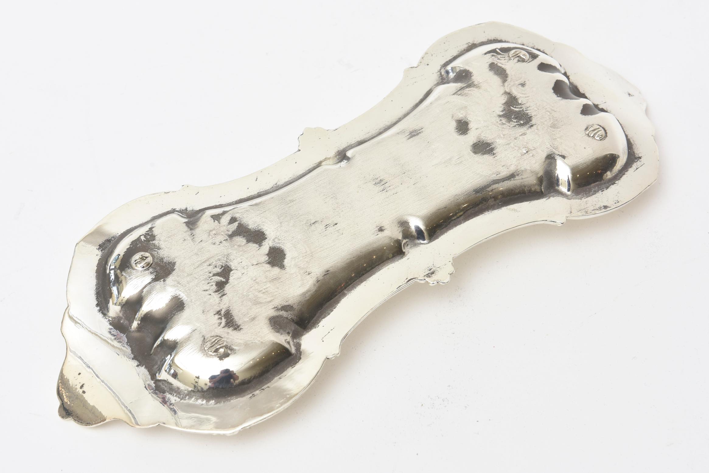 Candeliere d'argento vittoriano con vassoio del XIX secolo inglese in vendita 4