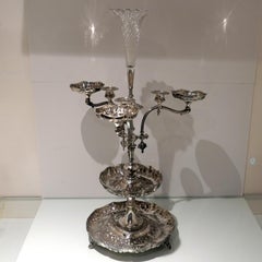 Victorian Silver Centrepiece Sheffield 1875 John Frederick Fenton & Frank Fenton