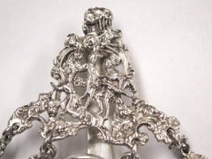 Victorian Silver Chatelaine with 5 Attachments, William Comyns, London Assay