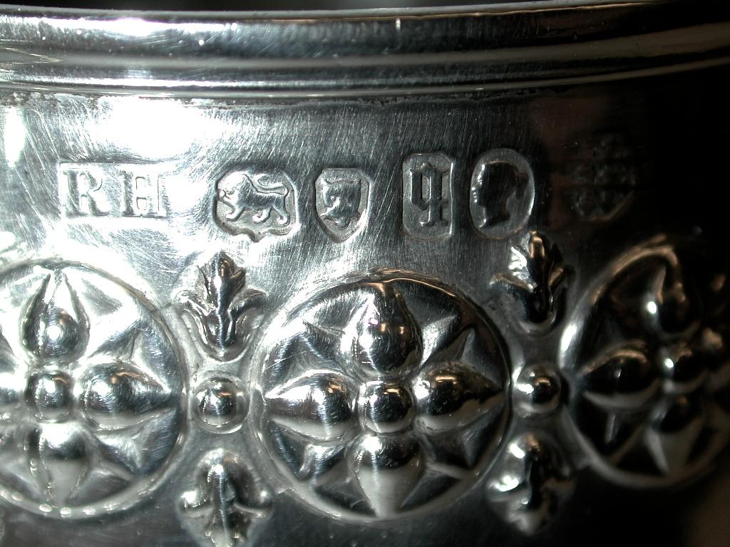English Victorian Silver Christening Cup, 1871