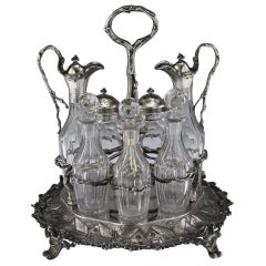 Victorian Silver Condiment Set, Hunt & Roskell, circa 1870