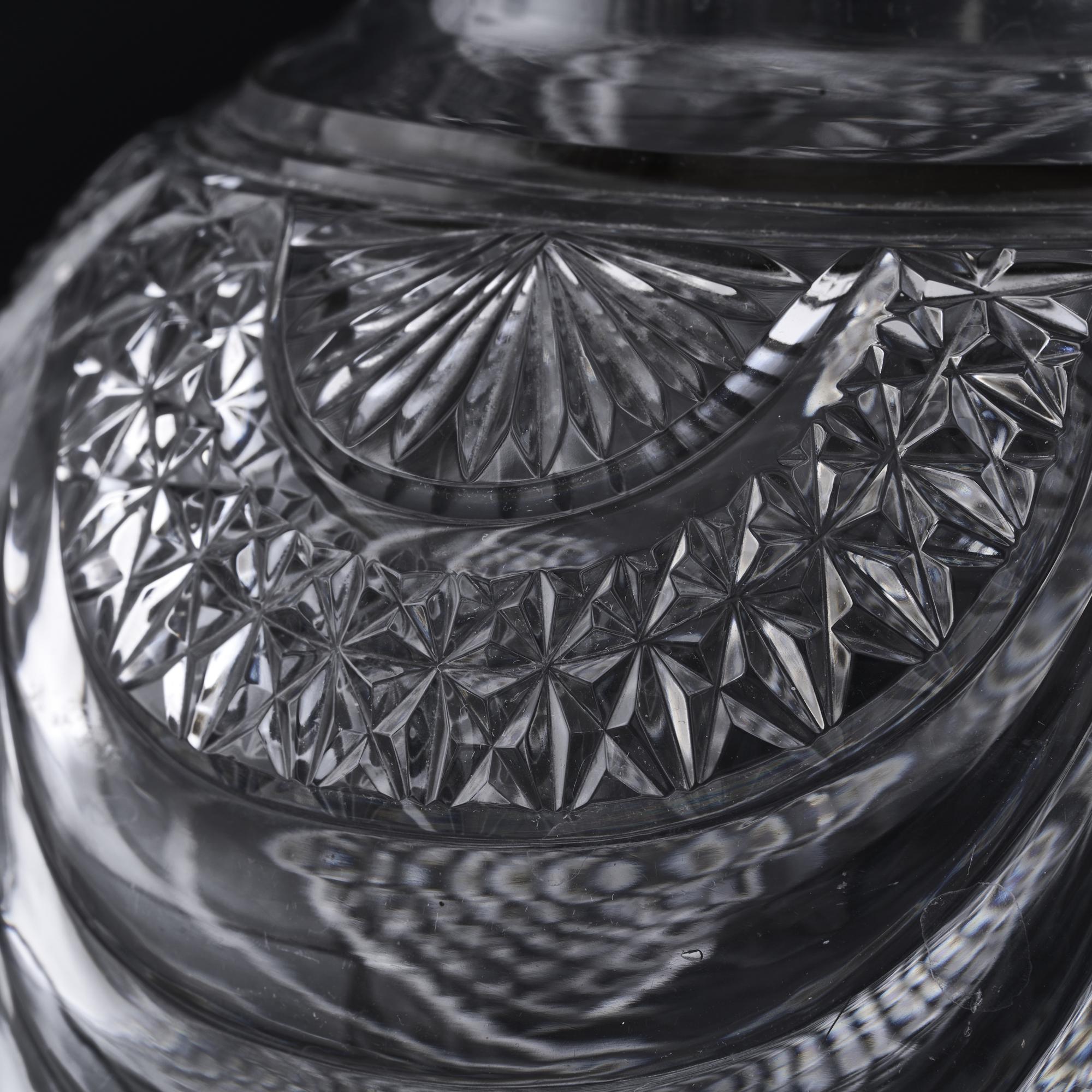 Victorian silver & cut glass wine jug For Sale 2