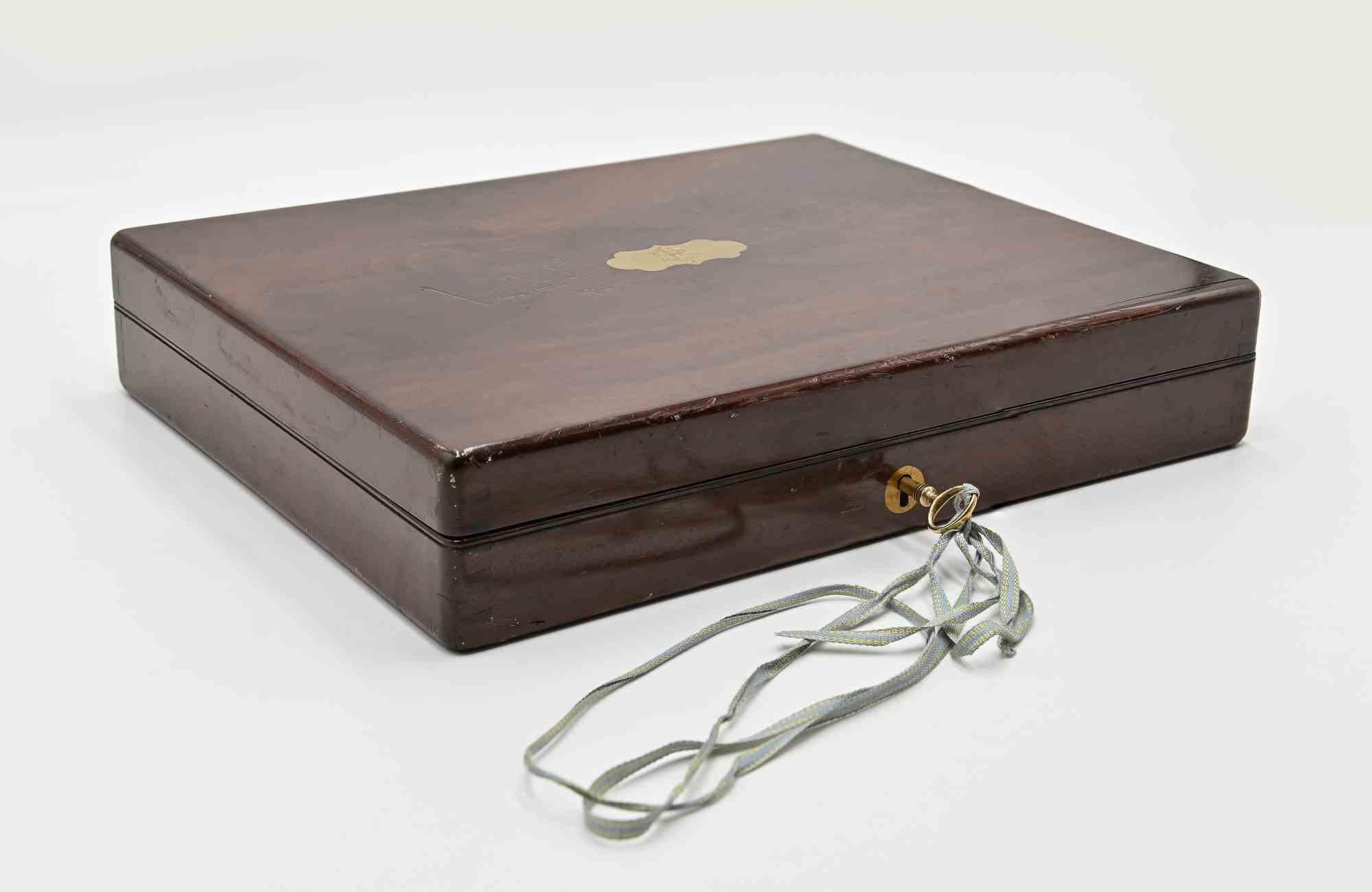 Viktorianisches Silber Dessertbesteck für 12 Personen von John Gilbert - Birmingham, 1866 (Versilberung) im Angebot