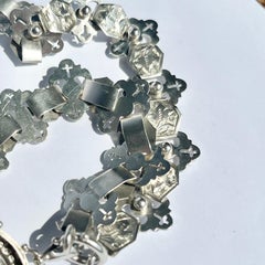Victorian Silver Fancy Collar Necklace and Locket