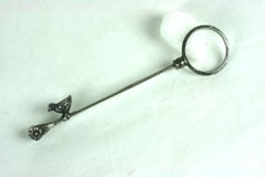 Victorian Silver Figural Skirt Holder