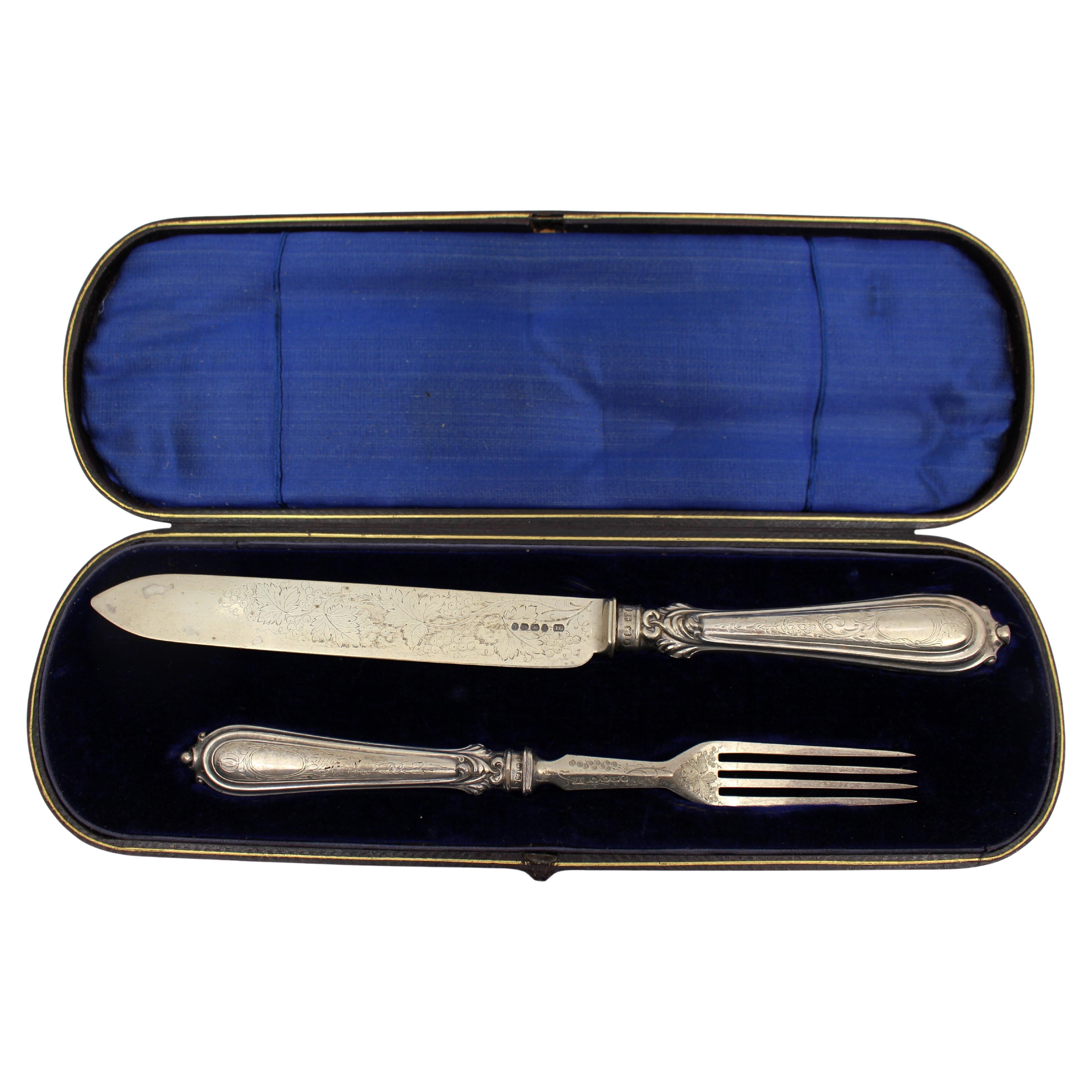 Set da portata in argento vittoriano, Joseph Gloster Fine del XIX secolo.