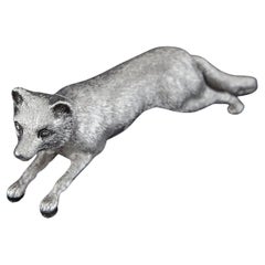 Antique Victorian Silver Fox Pepperette