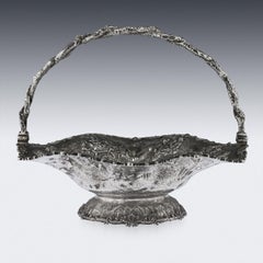 Victorian Silver Fruit Basket, Hunt & Roskell, circa 1870