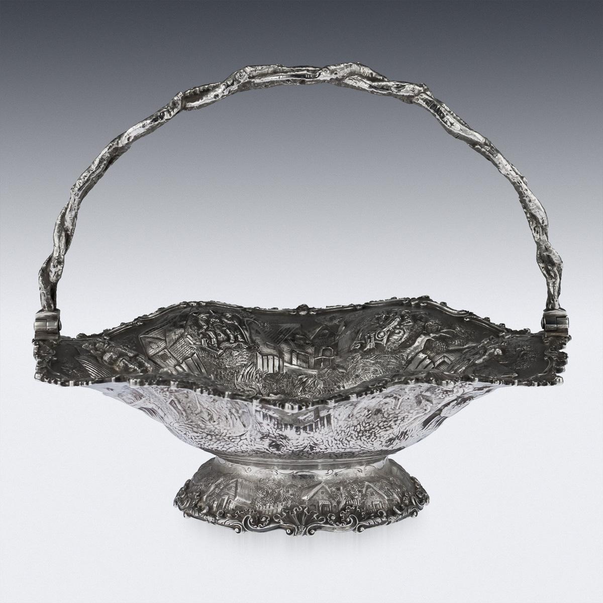 Victorian Silver Fruit Basket, Hunt & Roskell, circa 1870 In Good Condition In Royal Tunbridge Wells, Kent