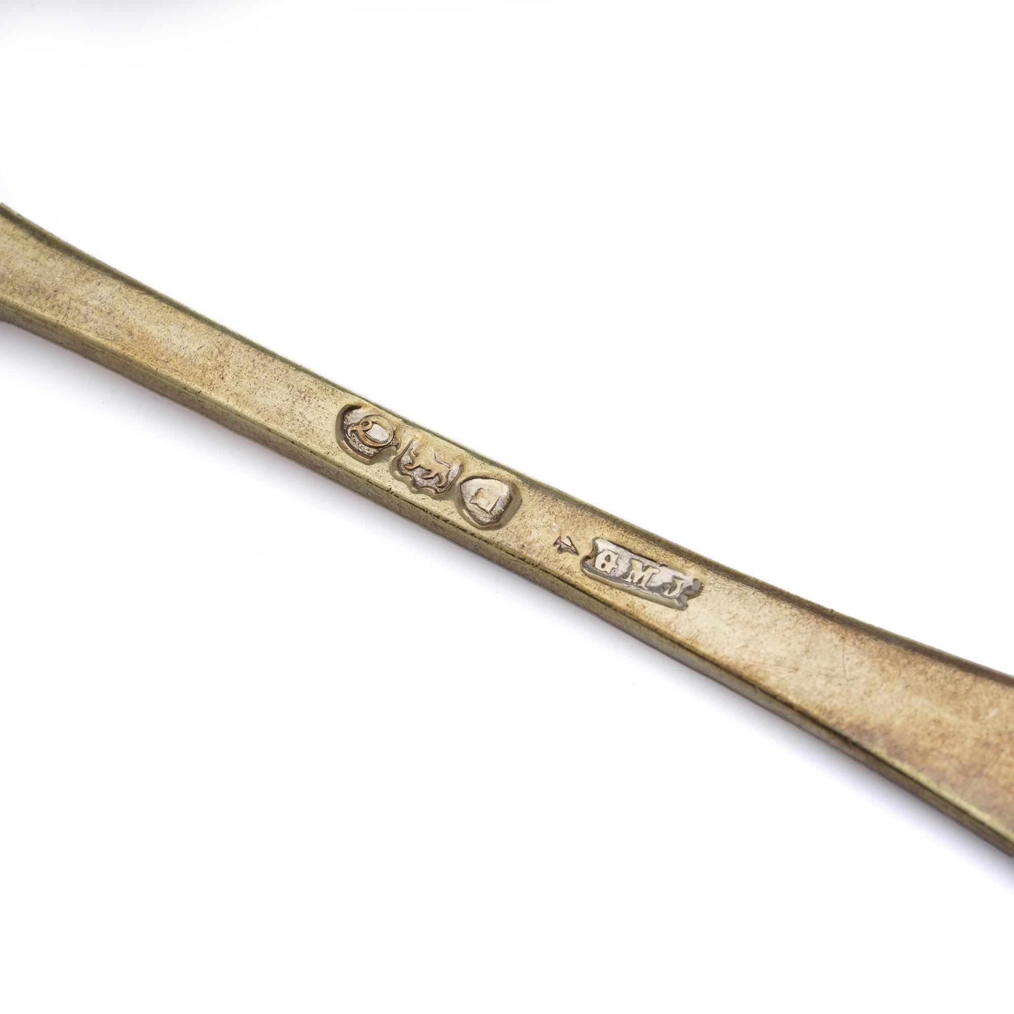Juego de bautizo victoriano de plata dorada de Josiah Williams & Co. en venta 1