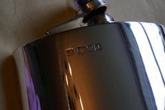 Victorian Silver Hip Flask by Sampson Mordan & Co Date 1916