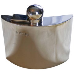 Antique Victorian Silver Hip Flask by Sampson Mordan & Co Date 1916