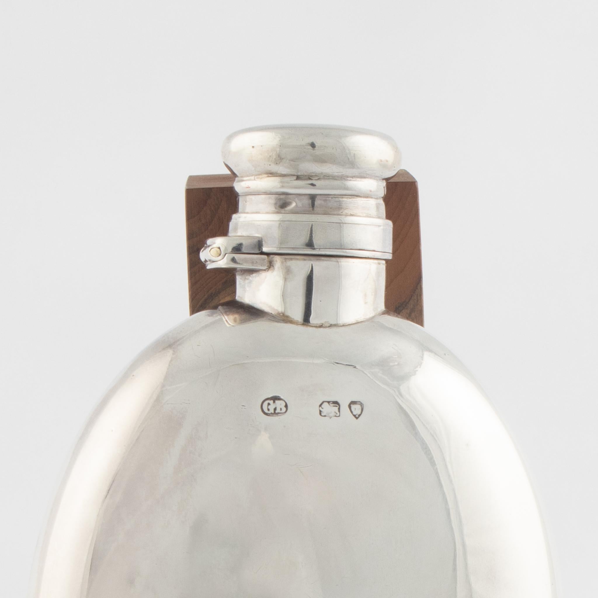 Victorian Silver Hip Flask For Sale 1