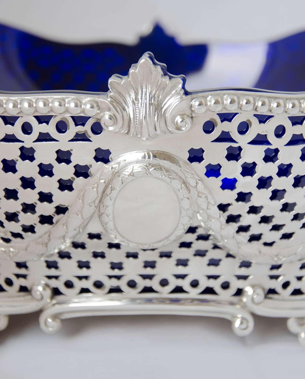 Jardinera victoriana de plata Británico en venta