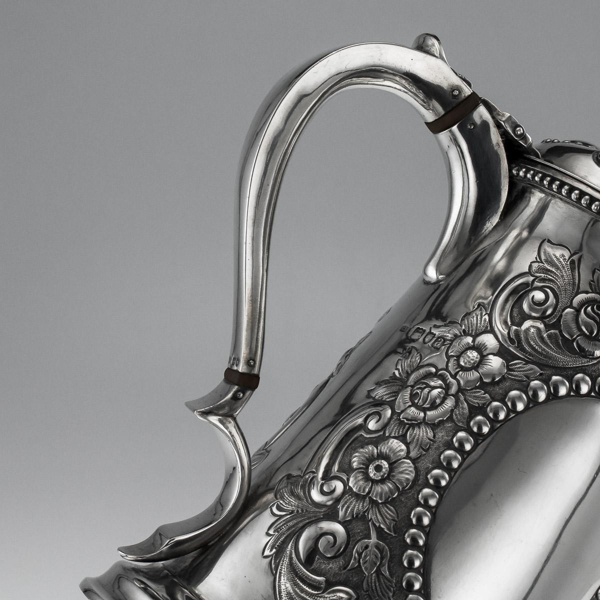 Victorian Silver Large Flagon, Charles Boyton II, circa 1896 8