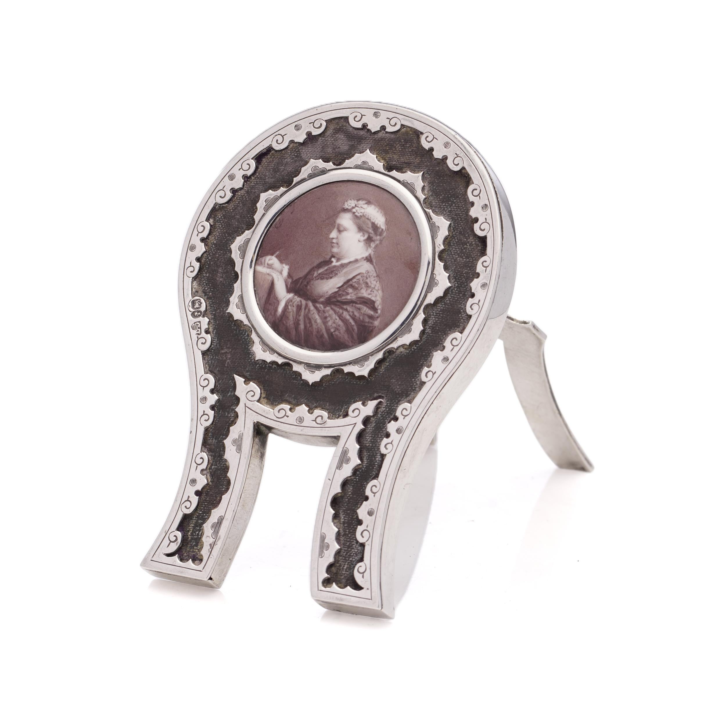  Viktorianische Silber Miniatur Bilderrahmen im Zustand „Gut“ im Angebot in Braintree, GB