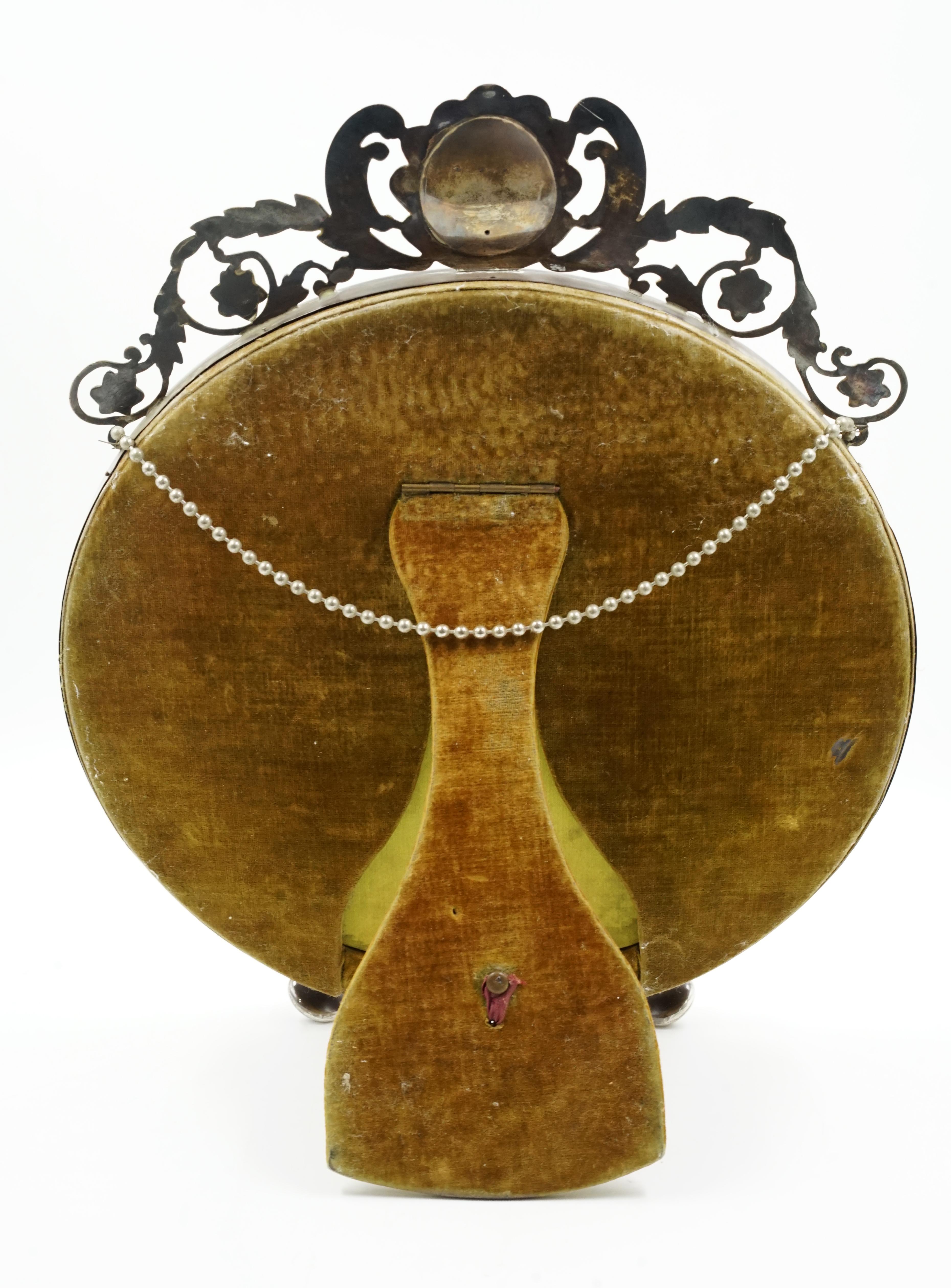 Mid-20th Century English Silver Victorian Mirror For Sale