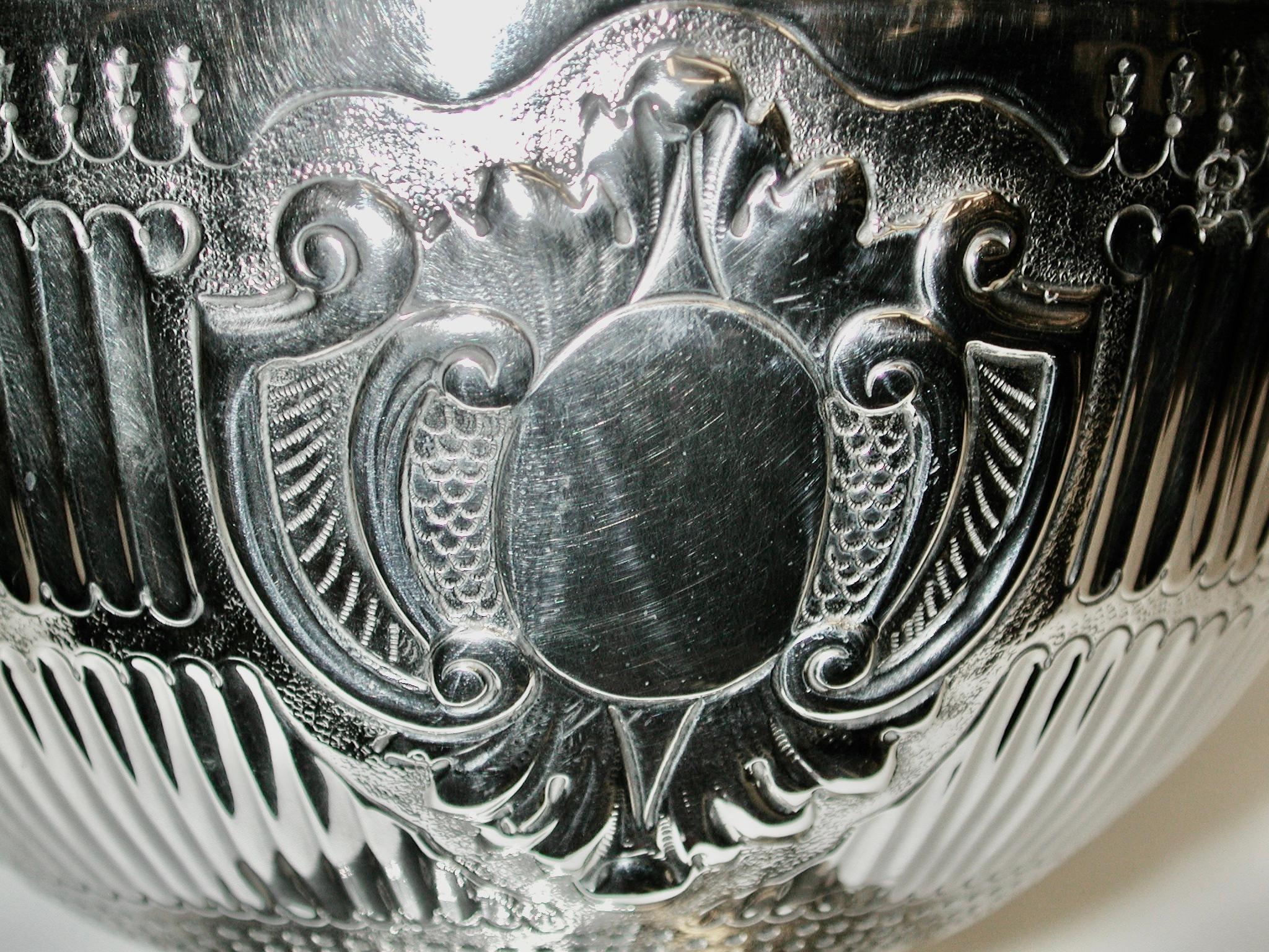 Sterling Silver Victorian Silver Monteith, Assayed in London, Dated 1883, Charles Stuart Harris
