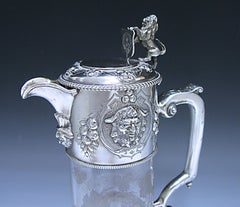 Victorian Silver Mounted Claret Jug Made by John Figg in 1858