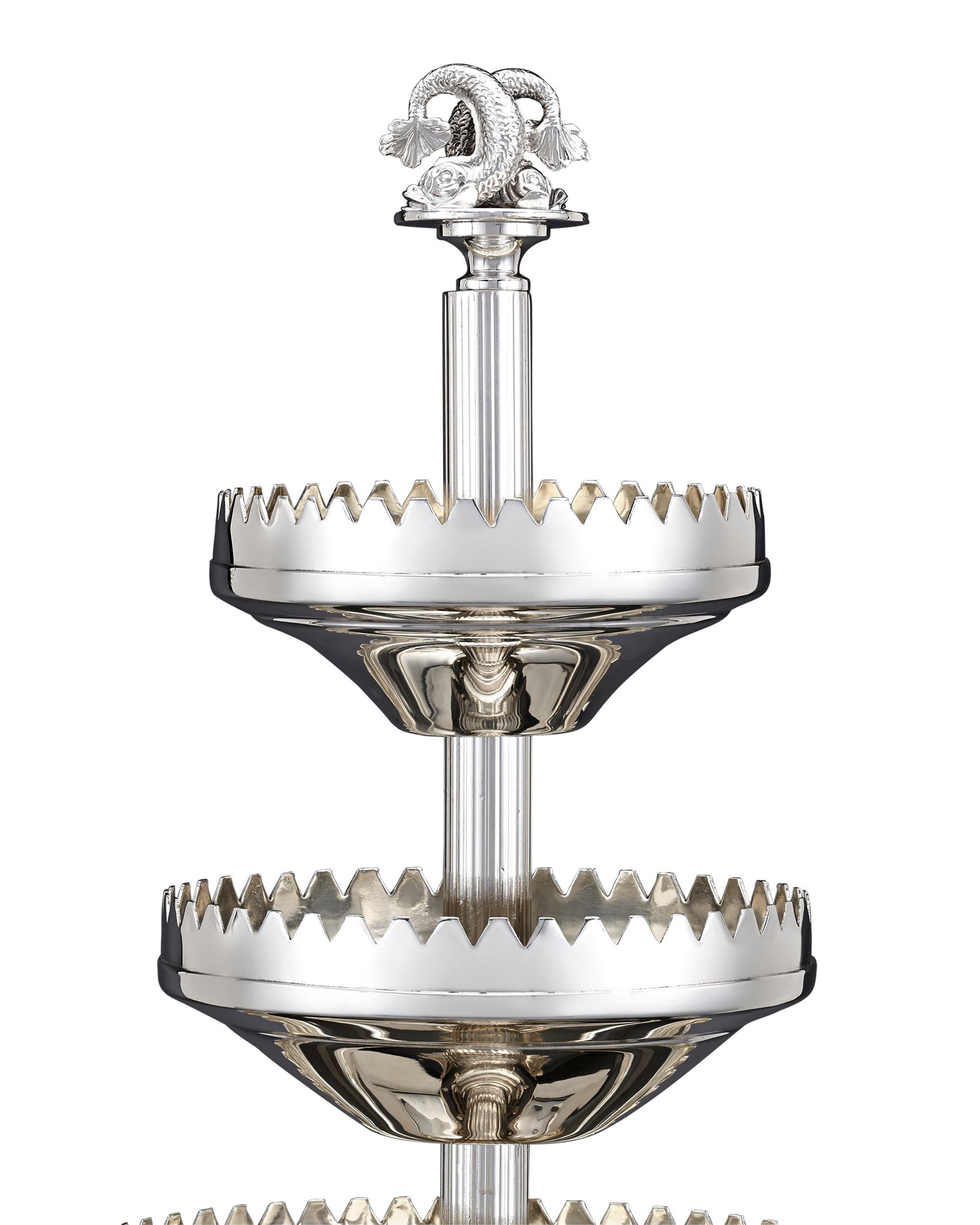 Other Victorian Silver Oyster Server by Mappin & Webb