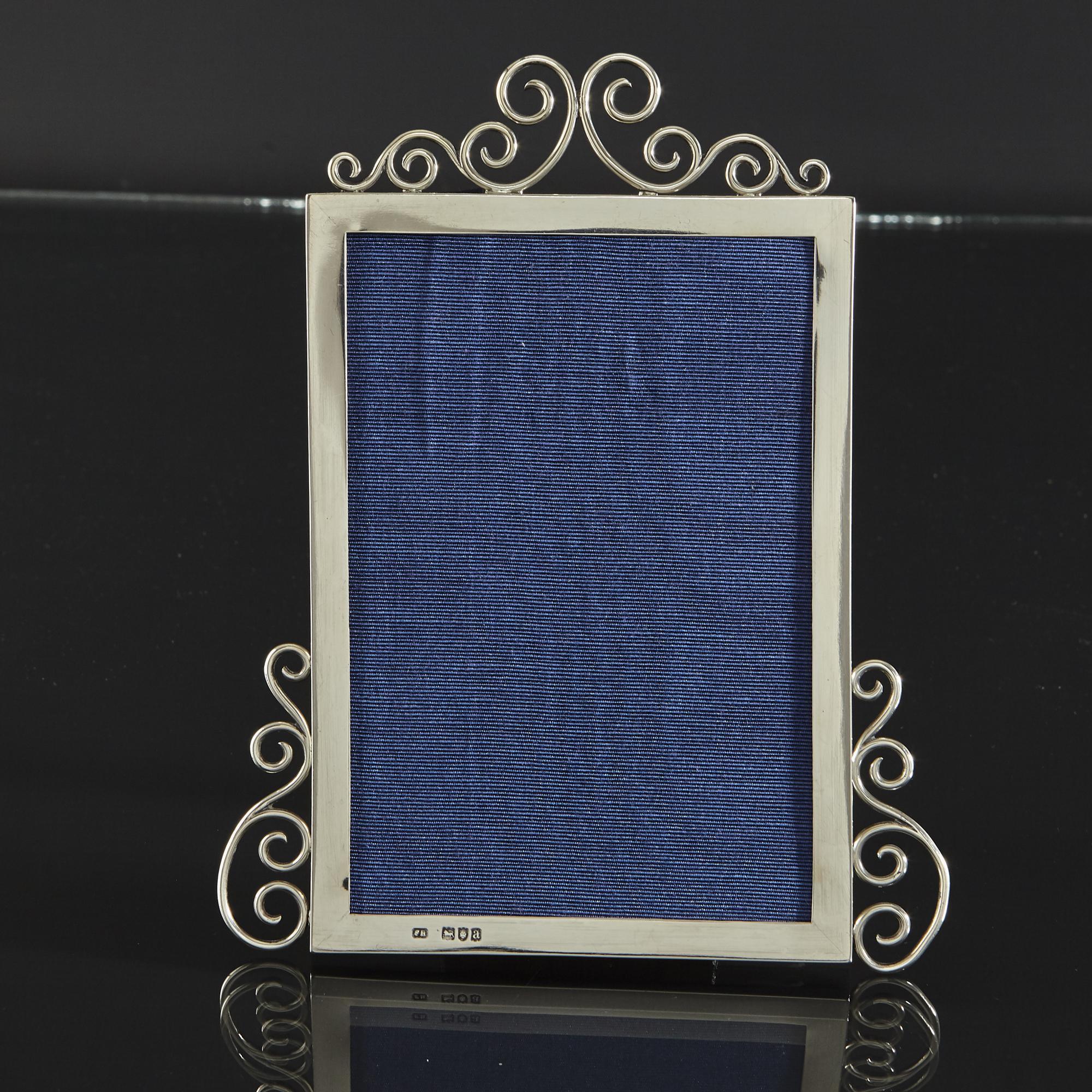 English Victorian Silver Photograph Frame For Sale