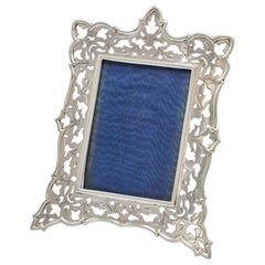 Victorian silver photograph frame