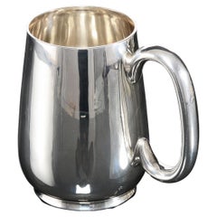 Taza de pinta de plata victoriana