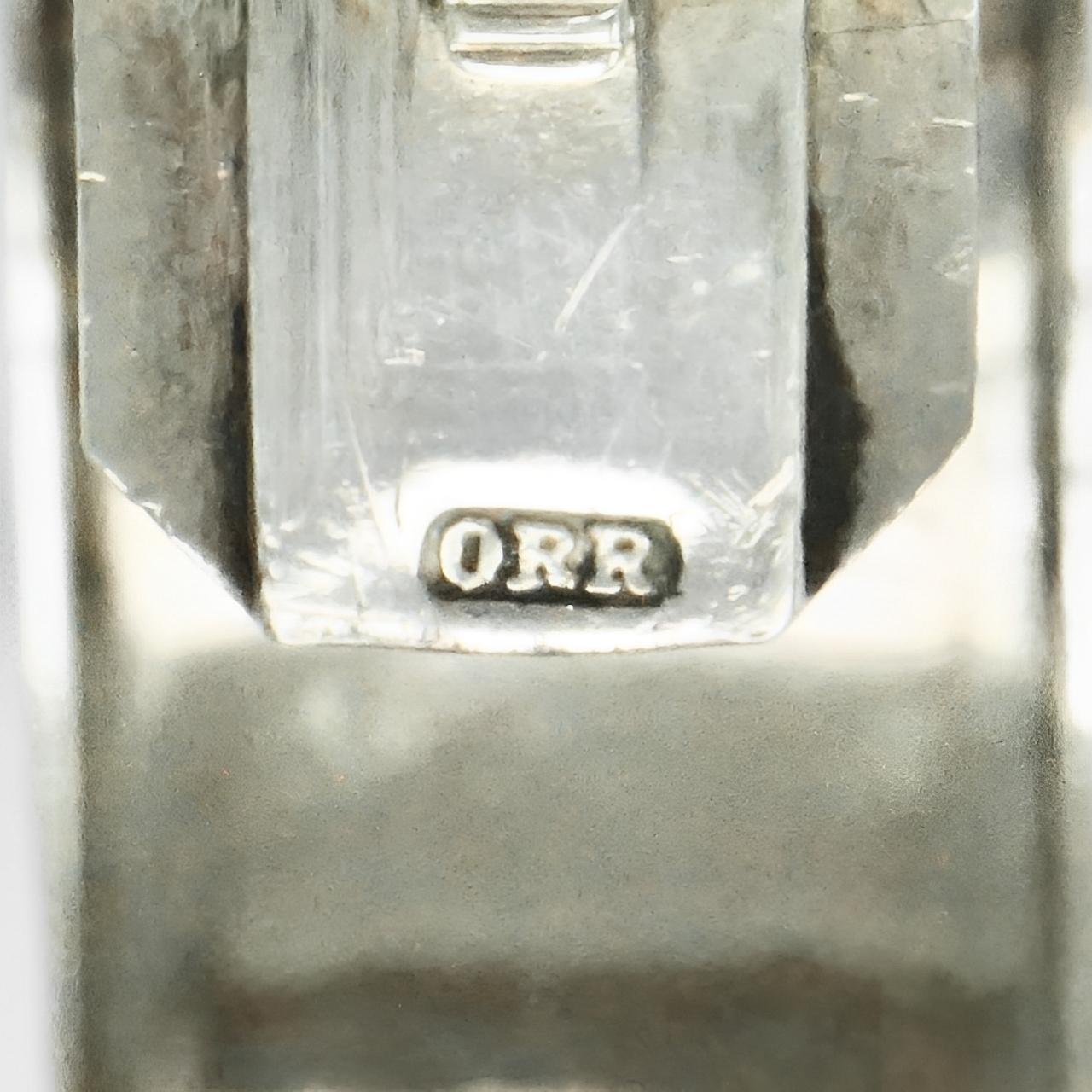 Bracelet en argent de l'époque victorienne estampillé ORR Unisexe en vente