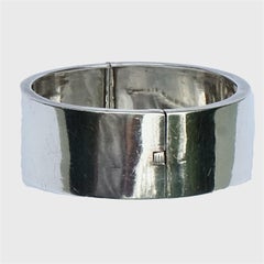 Victorian Silver Plain Bangle Bracelet Stamped ORR